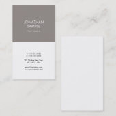 Minimalistisch elegant design bruin rendement visitekaartje (Voorkant / Achterkant)