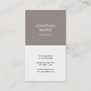 Minimalistisch elegant design bruin rendement visitekaartje