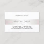 Minimalistisch elegant design Modern Plain Trendy Visitekaartje (Voorkant)