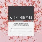 Minimalistisch Elegant Donkergrijs Wit Vet Visitekaartje