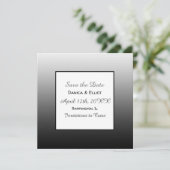 Minimalistisch Elegant Eenvoudig Hart Foto Bruilof Save The Date (Staand voorkant)