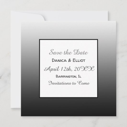 Minimalistisch Elegant Eenvoudig Hart Foto Bruilof Save The Date (Voorkant)
