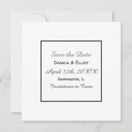 Minimalistisch Elegant Eenvoudig Hart Foto Bruilof Save The Date