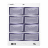 Minimalistisch elegant eenvoudig modern luxeproduc etiket (Full Sheet)