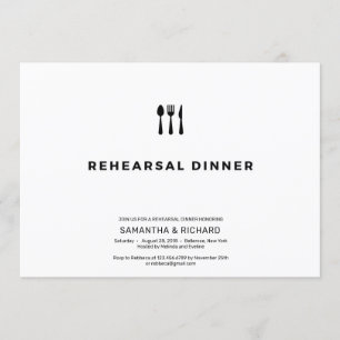 Minimalistisch elegant eenvoudig repetitief diner kaart