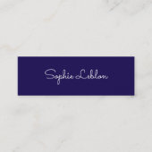 Minimalistisch Elegant Eenvoudig Script Naam Donke Mini Visitekaartje (Voorkant)