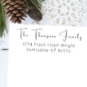 Minimalistisch Elegant Eenvoudig Script Retouradre Zelfinktende Stempel