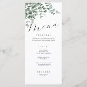 Minimalistisch Elegant Eenvoudige Kalligrafie Brui Menu (Voorkant)
