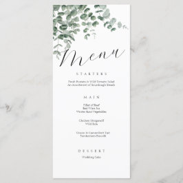 Minimalistisch Elegant Eenvoudige Kalligrafie Brui Menu