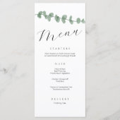 Minimalistisch Elegant Eenvoudige Kalligrafie Brui Menu (Voorkant)