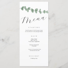 Minimalistisch Elegant Eenvoudige Kalligrafie Brui Menu