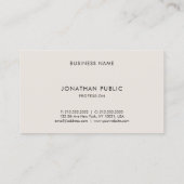 Minimalistisch, elegant, elegant, stijlvol en hoog visitekaartje (Achterkant)