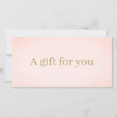 Minimalistisch Elegant Faux Gold Roos Beauty (Voorkant)