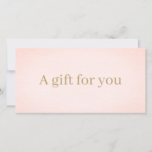 Minimalistisch Elegant Faux Gold Roos Beauty (Voorkant)