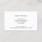 Minimalistisch Elegant Faux Silver Beauty Coupon (Achterkant)