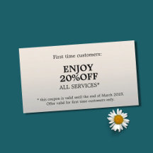 Minimalistisch Elegant Faux Silver Beauty Coupon