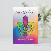 Minimalistisch elegant Fleur de Lis design Bedankkaart (Staand voorkant)