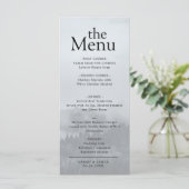 Minimalistisch Elegant Forest Woodland Dinner Menu (Staand voorkant)