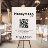Minimalistisch Elegant Formal Wedding Honeymoon Fo Poster