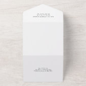 Minimalistisch elegant formeel Boda Wedding All In One Uitnodiging (Buitenkant)