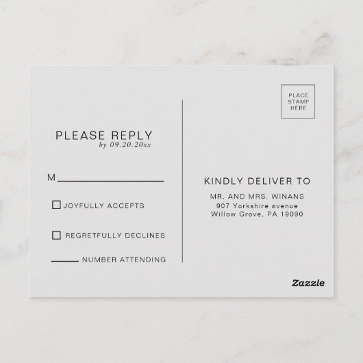 Minimalistisch elegant formeel bruin bruinbruin hu briefkaart (Achterkant)