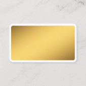 Minimalistisch Elegant Gold Logo Financial Consult Visitekaartje (Achterkant)