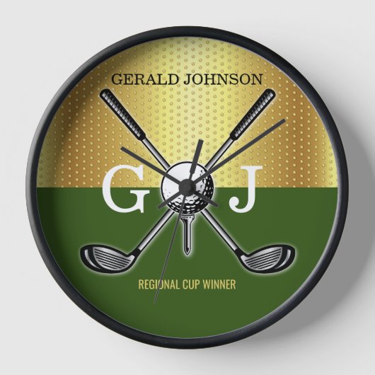 Minimalistisch Elegant Golf Monogram (Voorkant)