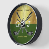 Minimalistisch Elegant Golf Monogram (Hoek)