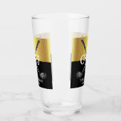 Minimalistisch Elegant Golf Monogram Glas (Links)