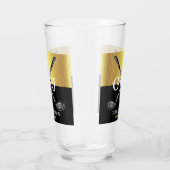 Minimalistisch Elegant Golf Monogram Glas (Rechts)