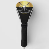 Minimalistisch Elegant Golf Monogram Golfheadcover (Voorkant)
