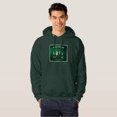 Minimalistisch Elegant Golf Monogram Ontwerp Hoodie (Voorkant volledig)