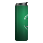 Minimalistisch Elegant Golf Monogram Ontwerp Thermosbeker (Gedraaid links)