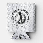 Minimalistisch elegant golfontwerp blikjeskoeler (Voorkant)