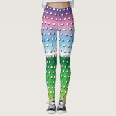 Minimalistisch elegant golfontwerp leggings (Voorkant)
