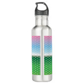 Minimalistisch elegant golfontwerp waterfles  (Achterkant)