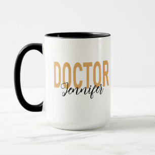 Minimalistisch & Elegant Gouden Dokter met Aangepa Mok