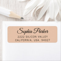 Minimalistisch Elegant Grappig Script Retouradres