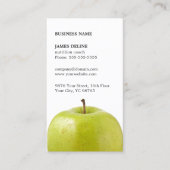 Minimalistisch Elegant Green Apple Nutritionist Visitekaartje (Voorkant)