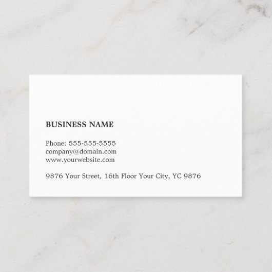 Minimalistisch Elegant Grey FAUX Copper Line Attor Visitekaartje (Achterkant)