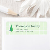 Minimalistisch Elegant Groen Wit Vet Etiket (Insitu)