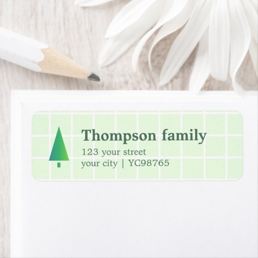 Minimalistisch Elegant Groen Wit Vet Etiket (Insitu)