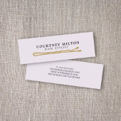 Minimalistisch Elegant Hair Pin Hairdresser Mini Visitekaartje