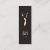 Minimalistisch Elegant Hair Stylist-Visitekaartje Mini Visitekaartje (Voorkant)