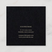 Minimalistisch Elegant Handschrift Fonts Beauty Vierkante Visitekaartje (Achterkant)