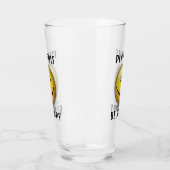 Minimalistisch Elegant Happy Golfer-ontwerp Glas (Links)