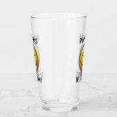 Minimalistisch Elegant Happy Golfer-ontwerp Glas (Rechts)