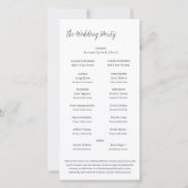 Minimalistisch elegant huwelijksprogramma (Voorkant)