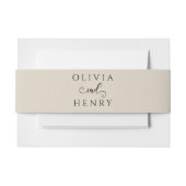 Minimalistisch Elegant Kalligrafie Script Bruiloft Uitnodigingen Wikkel (Voorkant Voorbeeld)