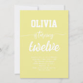 Minimalistisch Elegant Kalligrafie Verjaardagsfees Kaart (Voorkant)